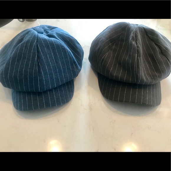 pinstripe newsboy cap